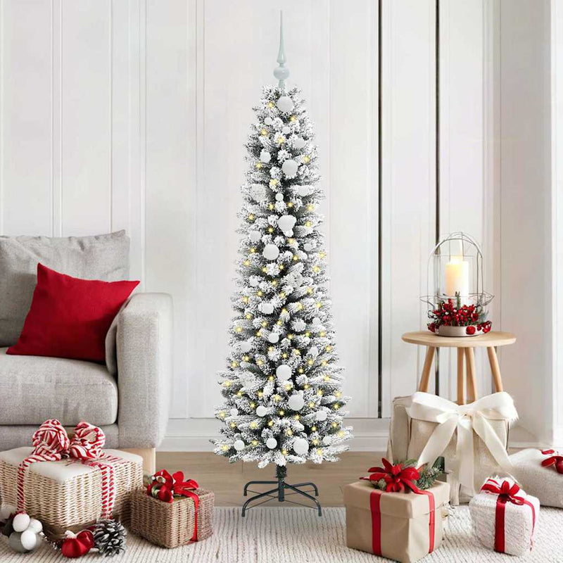 Afbeelding laden in galerijviewer, Vidaxl kunstkerstboom wit 150 cm pvc en metaal en plastic
