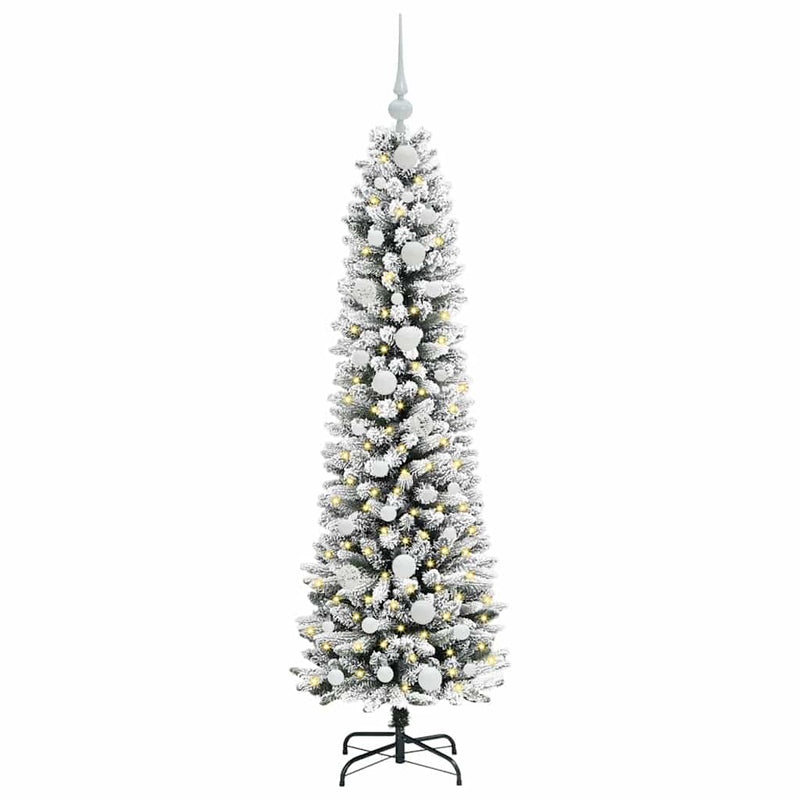 Afbeelding laden in galerijviewer, Vidaxl kunstkerstboom wit 150 cm pvc en metaal en plastic
