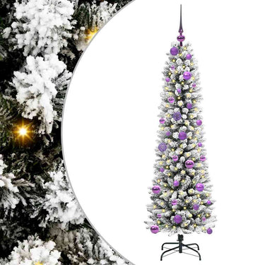 Vidaxl kunstkerstboom met 150 led wit 150 cm pvc en metaal en plastic