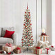 Vidaxl kunstkerstboom met 300 led wit 180 cm pvc en metaal en plastic