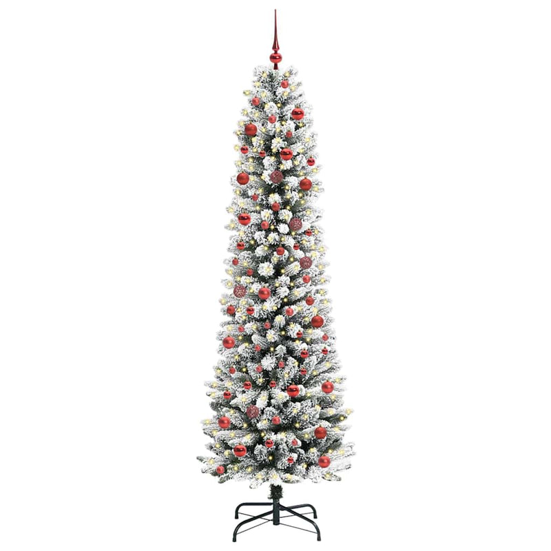 Afbeelding laden in galerijviewer, Vidaxl kunstkerstboom wit 210 cm pvc en metaal en plastic
