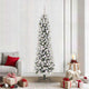 Vidaxl kunstkerstboom met 300 led wit 210 cm pvc en metaal en plastic