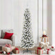 Vidaxl kunstkerstboom met 300 led wit 210 cm pvc en metaal en plastic