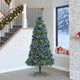 Vidaxl kunstmatige voorverlichte kerstboom met ballenset groen 240 cm