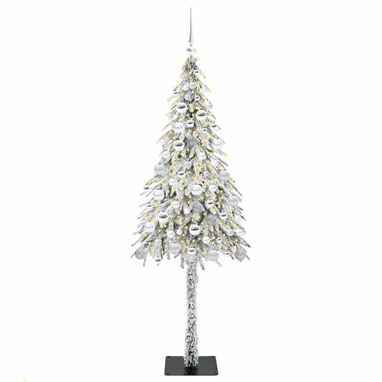 Vidaxl kerstboom met 300 led met standaard wit 180 cm pe en staal