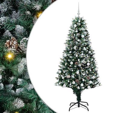 Vidaxl kunstkerstboom groen 180 cm pvc en staal en kunststof