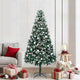 Vidaxl kunstkerstboom groen 210 cm pvc en staal en kunststof