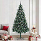 Vidaxl kunstkerstboom groen 240 cm pvc en staal en kunststof