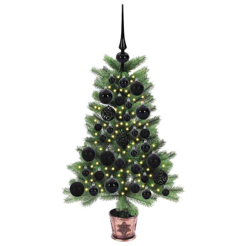 Afbeelding laden in galerijviewer, Vidaxl kerstboom met 150 led met standaard groen 65 cm pe

