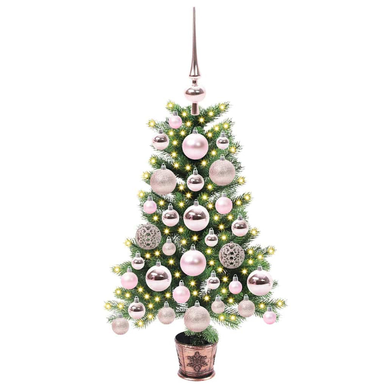 Afbeelding laden in galerijviewer, Vidaxl kerstboom met 150 led met standaard groen 65 cm pe
