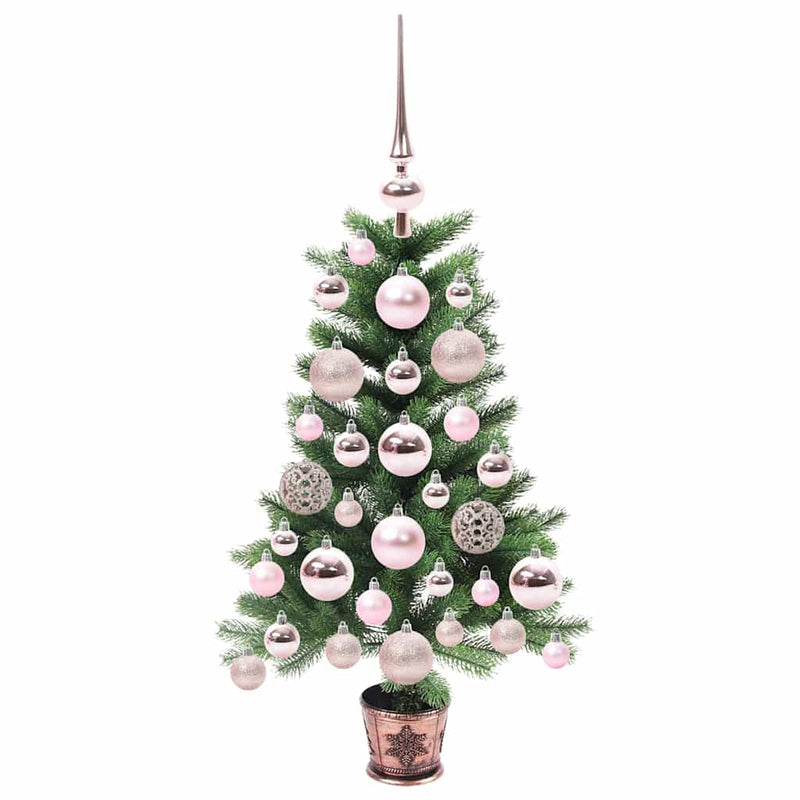 Afbeelding laden in galerijviewer, Vidaxl kerstboom met 150 led met standaard groen 65 cm pe
