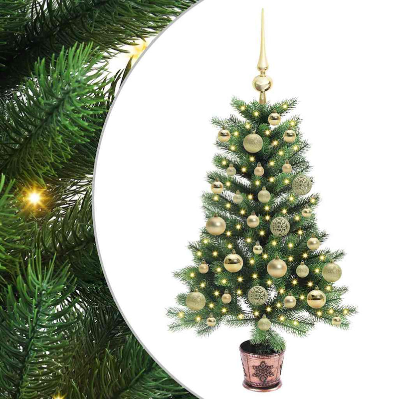 Afbeelding laden in galerijviewer, Vidaxl kerstboom met 150 led met standaard groen 90 cm pe
