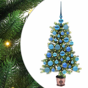 Vidaxl kerstboom met 150 led met standaard groen 90 cm pe