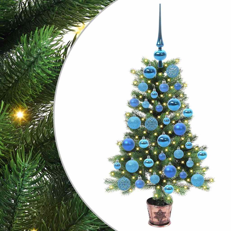 Afbeelding laden in galerijviewer, Vidaxl kerstboom met 150 led met standaard groen 90 cm pe
