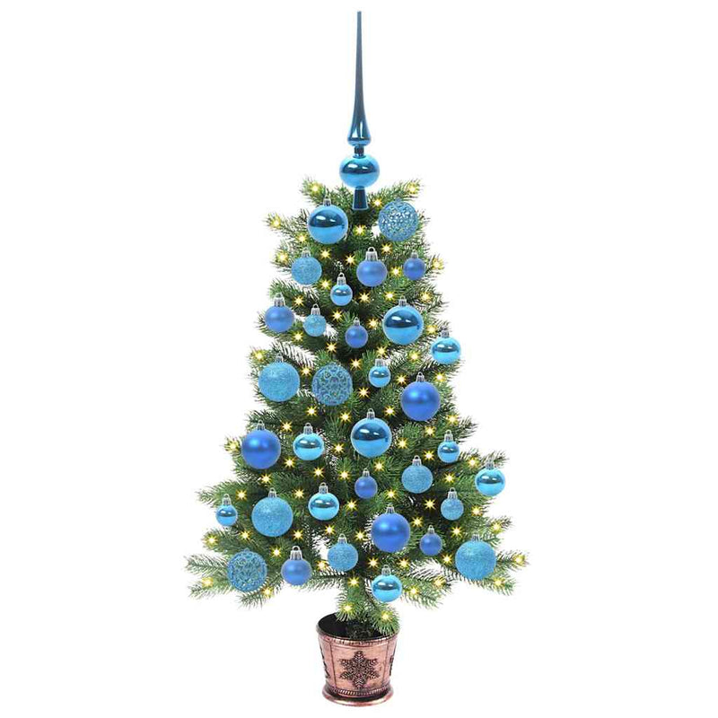 Afbeelding laden in galerijviewer, Vidaxl kerstboom met 150 led met standaard groen 90 cm pe
