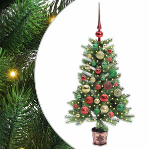 Vidaxl kerstboom met 150 led met standaard groen 90 cm pe