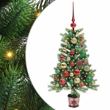 Vidaxl kerstboom met 150 led met standaard groen 90 cm pe