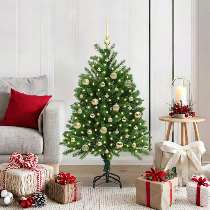 Afbeelding laden in galerijviewer, Vidaxl kerstboom met 150 led met standaard groen 120 cm pe
