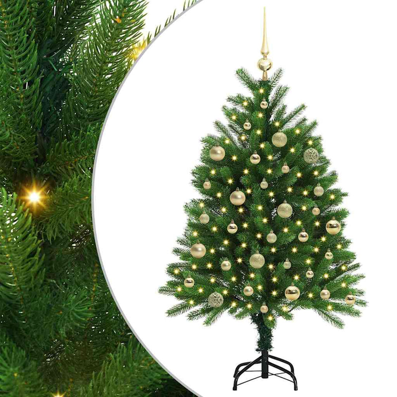 Afbeelding laden in galerijviewer, Vidaxl kerstboom met 150 led met standaard groen 120 cm pe
