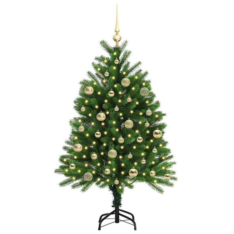 Afbeelding laden in galerijviewer, Vidaxl kerstboom met 150 led met standaard groen 120 cm pe
