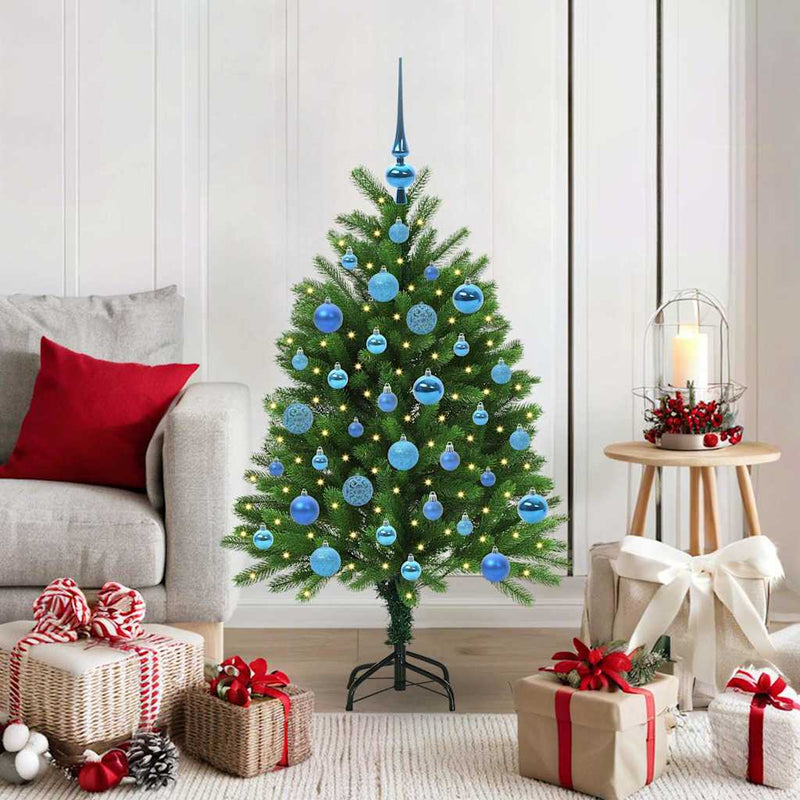 Afbeelding laden in galerijviewer, Vidaxl kerstboom met 150 led met standaard groen 120 cm pe
