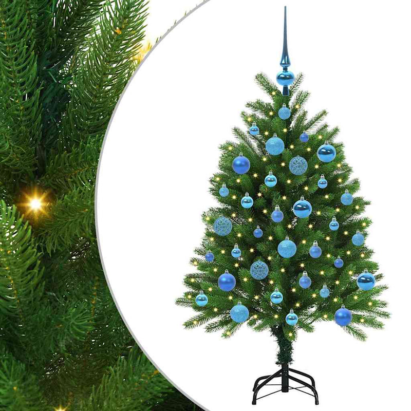 Afbeelding laden in galerijviewer, Vidaxl kerstboom met 150 led met standaard groen 120 cm pe
