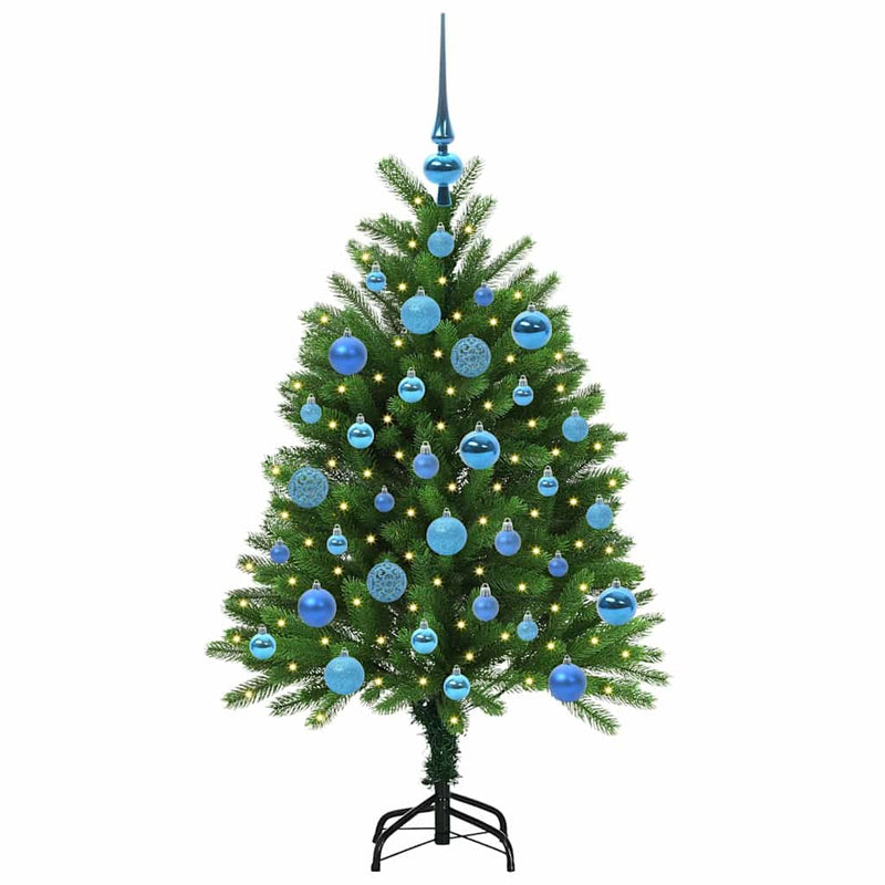 Afbeelding laden in galerijviewer, Vidaxl kerstboom met 150 led met standaard groen 120 cm pe
