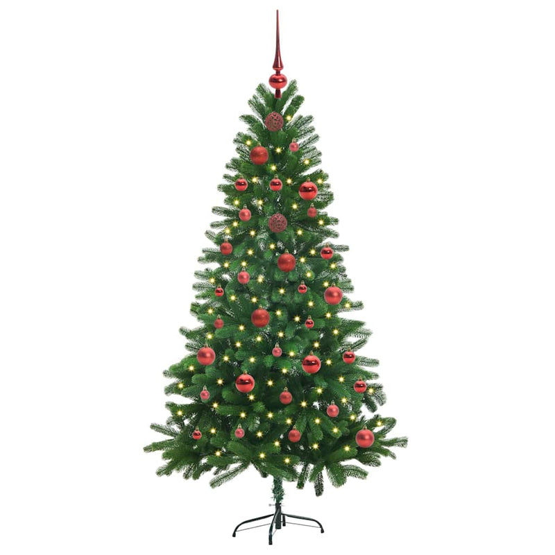 Afbeelding laden in galerijviewer, Vidaxl kerstboom met 150 led met standaard groen 150 cm pe
