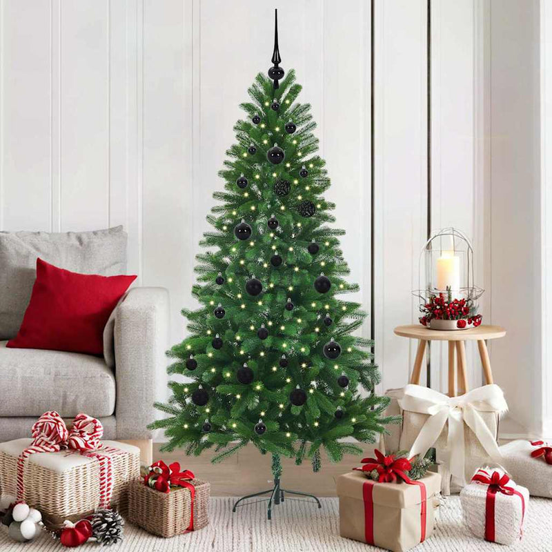 Afbeelding laden in galerijviewer, Vidaxl kerstboom met 150 led met standaard groen 150 cm pe
