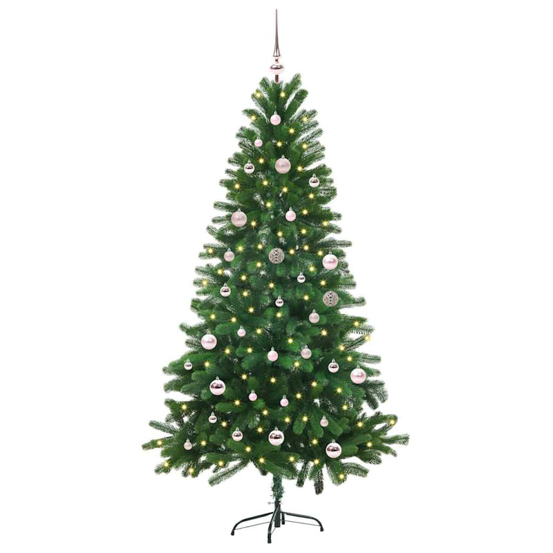 Afbeelding laden in galerijviewer, Vidaxl kerstboom met 150 led met standaard groen 150 cm pe
