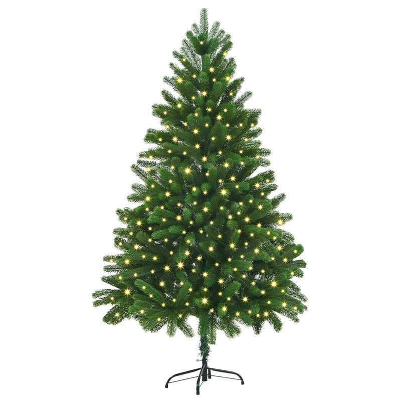 Afbeelding laden in galerijviewer, Vidaxl kerstboom met 300 led met standaard groen 180 cm pe
