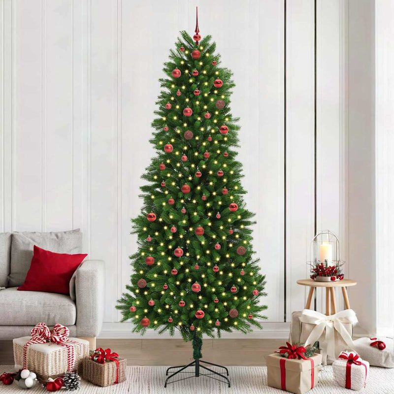 Afbeelding laden in galerijviewer, Vidaxl kerstboom met 300 led met standaard groen 240 cm pe
