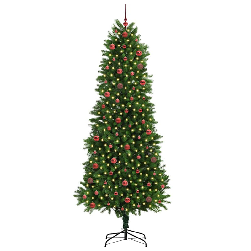 Afbeelding laden in galerijviewer, Vidaxl kerstboom met 300 led met standaard groen 240 cm pe
