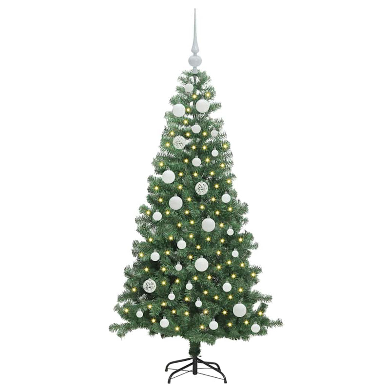Afbeelding laden in galerijviewer, Vidaxl kerstboom met 150 led met standaard groen 120 cm pvc

