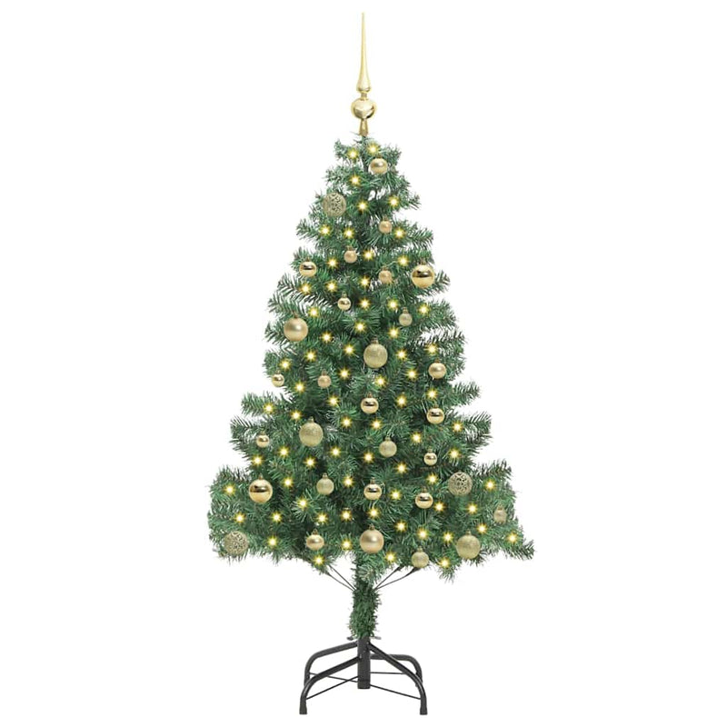 Afbeelding laden in galerijviewer, Vidaxl kerstboom met 150 led met standaard groen 150 cm pvc
