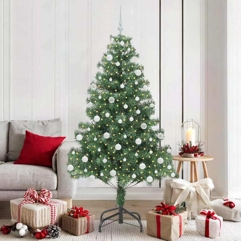 Afbeelding laden in galerijviewer, Vidaxl kerstboom met 300 led met standaard groen 180 cm pvc
