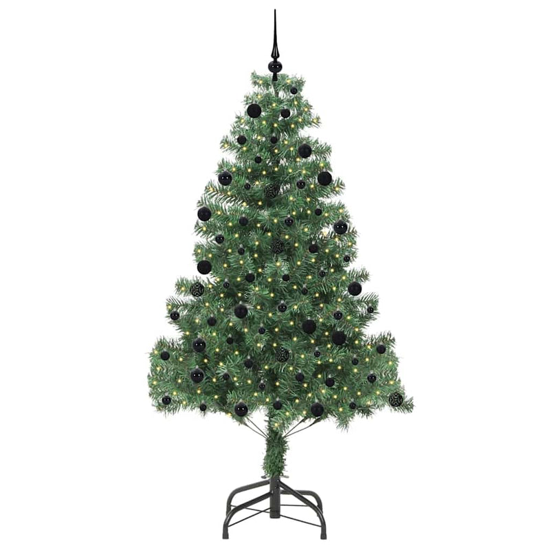 Afbeelding laden in galerijviewer, Vidaxl kerstboom met 300 led met standaard groen 210 cm pvc
