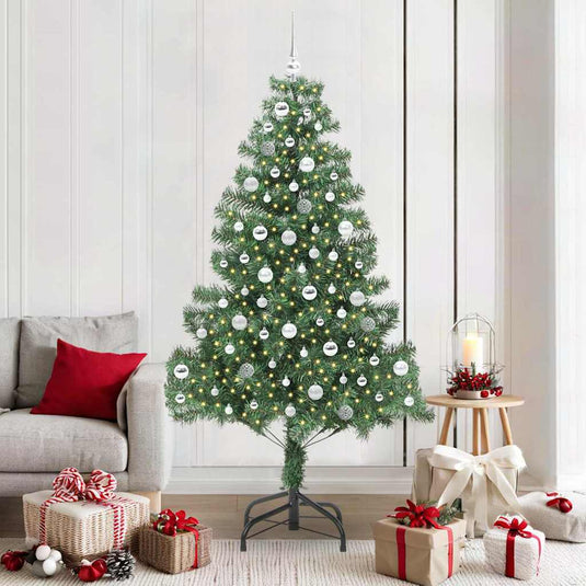 Vidaxl kerstboom met 300 led met standaard groen 210 cm pvc