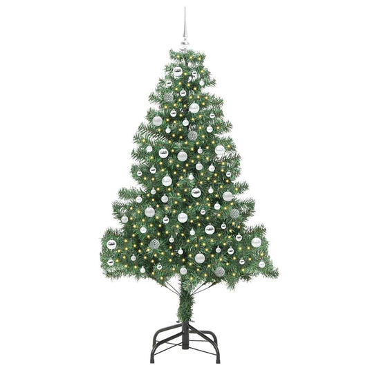 Vidaxl kerstboom met 300 led met standaard groen 210 cm pvc