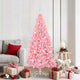 Vidaxl kerstboom met 300 led met standaard roze 180 cm pvc