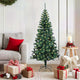 Vidaxl kunstmatig voorverlicht kerstboom groen 150 cm pvc en metaal