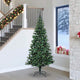Vidaxl kunstmatig voorverlicht kerstboom groen 240 cm pvc en metaal