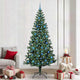 Vidaxl kunstmatig voorverlicht kerstboom groen 240 cm pvc en metaal