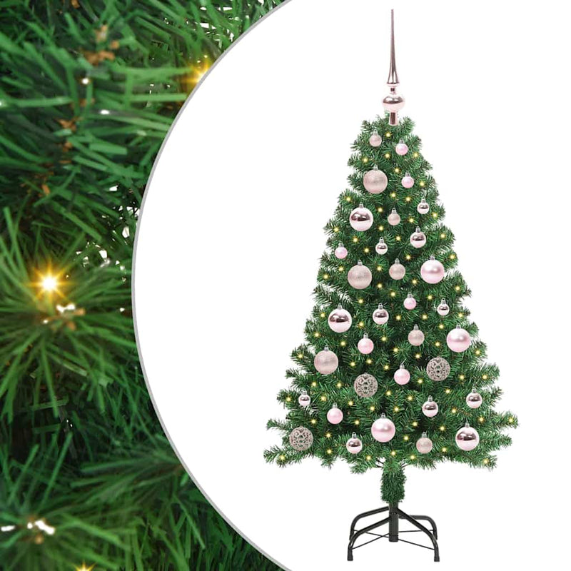 Afbeelding laden in galerijviewer, Vidaxl kunstkerstboom groen 120 cm pvc en staal en kunststof
