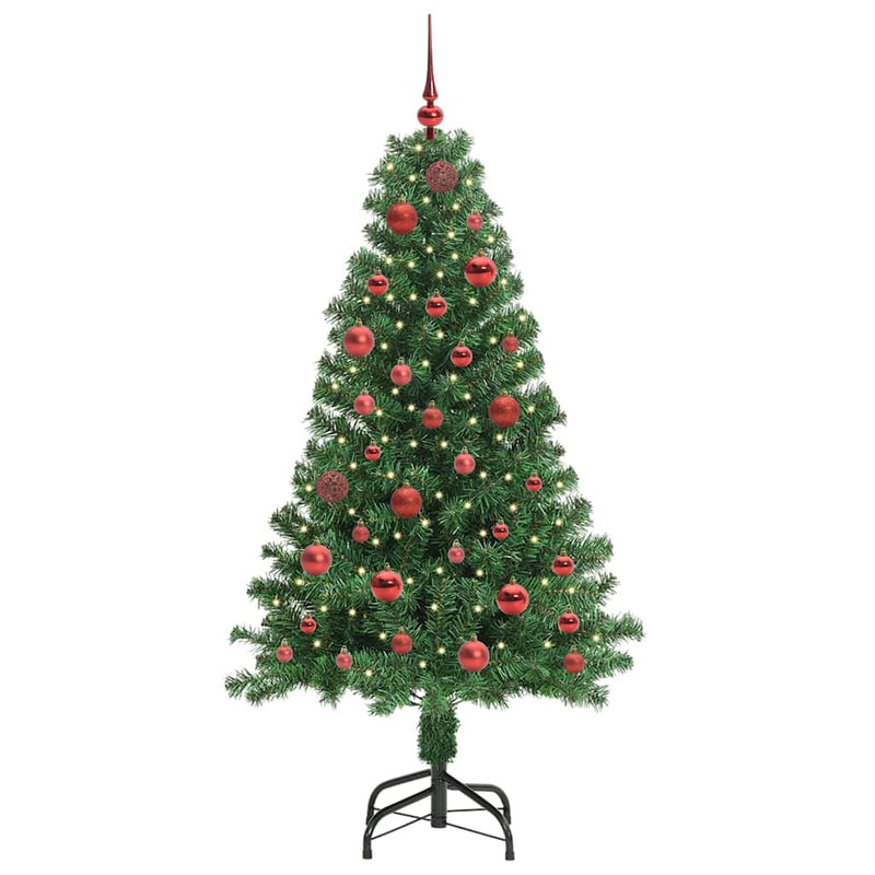 Afbeelding laden in galerijviewer, Vidaxl kunstkerstboom groen 150 cm pvc en staal en kunststof
