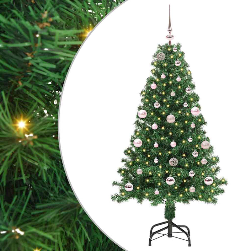 Afbeelding laden in galerijviewer, Vidaxl kunstkerstboom groen 150 cm pvc en staal en kunststof
