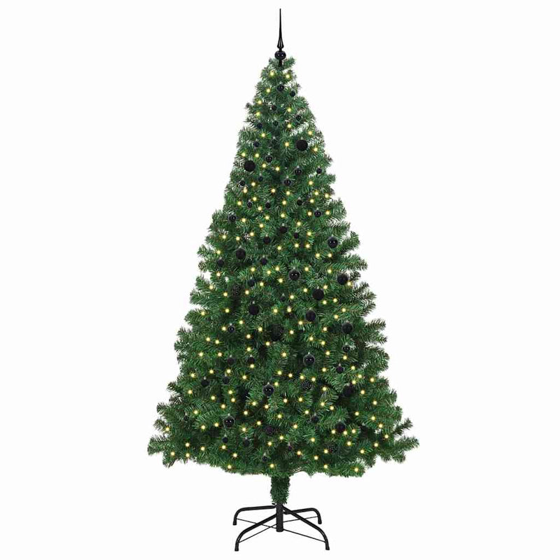 Afbeelding laden in galerijviewer, Vidaxl kunstkerstboom groen 240 cm pvc en staal en kunststof
