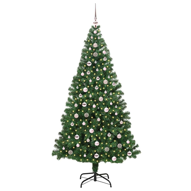 Afbeelding laden in galerijviewer, Vidaxl kunstkerstboom groen 240 cm pvc en staal en kunststof
