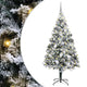 Vidaxl kunstkerstboom met 300 led wit 180 cm pvc en staal en kunststof