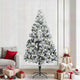 Vidaxl kunstkerstboom met 300 led wit 240 cm pvc en staal en kunststof